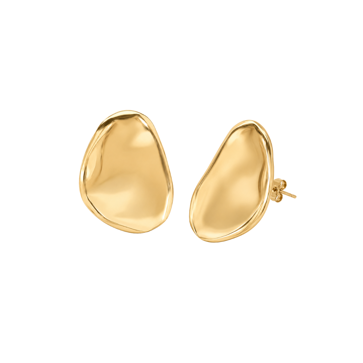 Aros tachuela ovalados minimalistas